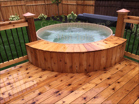 Deep Theutic Cedar Hot Tubs Roll, Self Build Wooden Hot Tub
