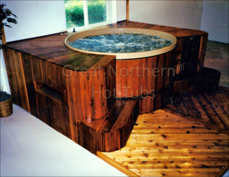 Deep Theutic Cedar Hot Tubs Roll, Basement Cold Main Floor Hot Tub